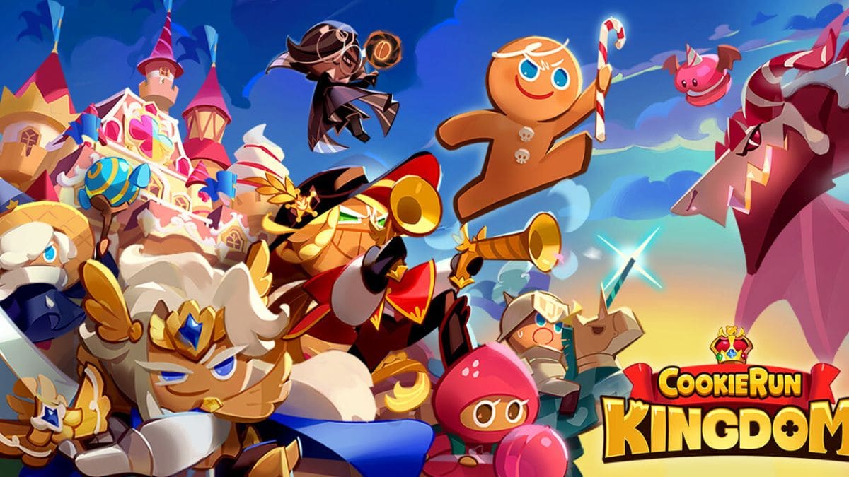 Cookie Run Kingdom characters charging into battle